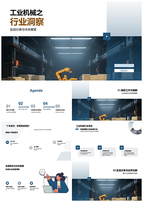 工业机械行业实战现状与未来展望PPT模板
