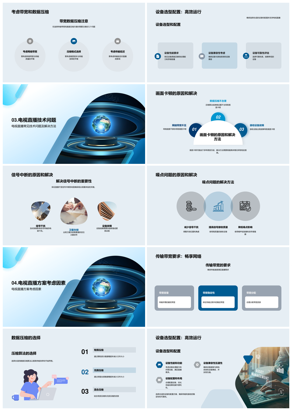 未来卫星技术赋能高质量稳定电视直播PPT模板