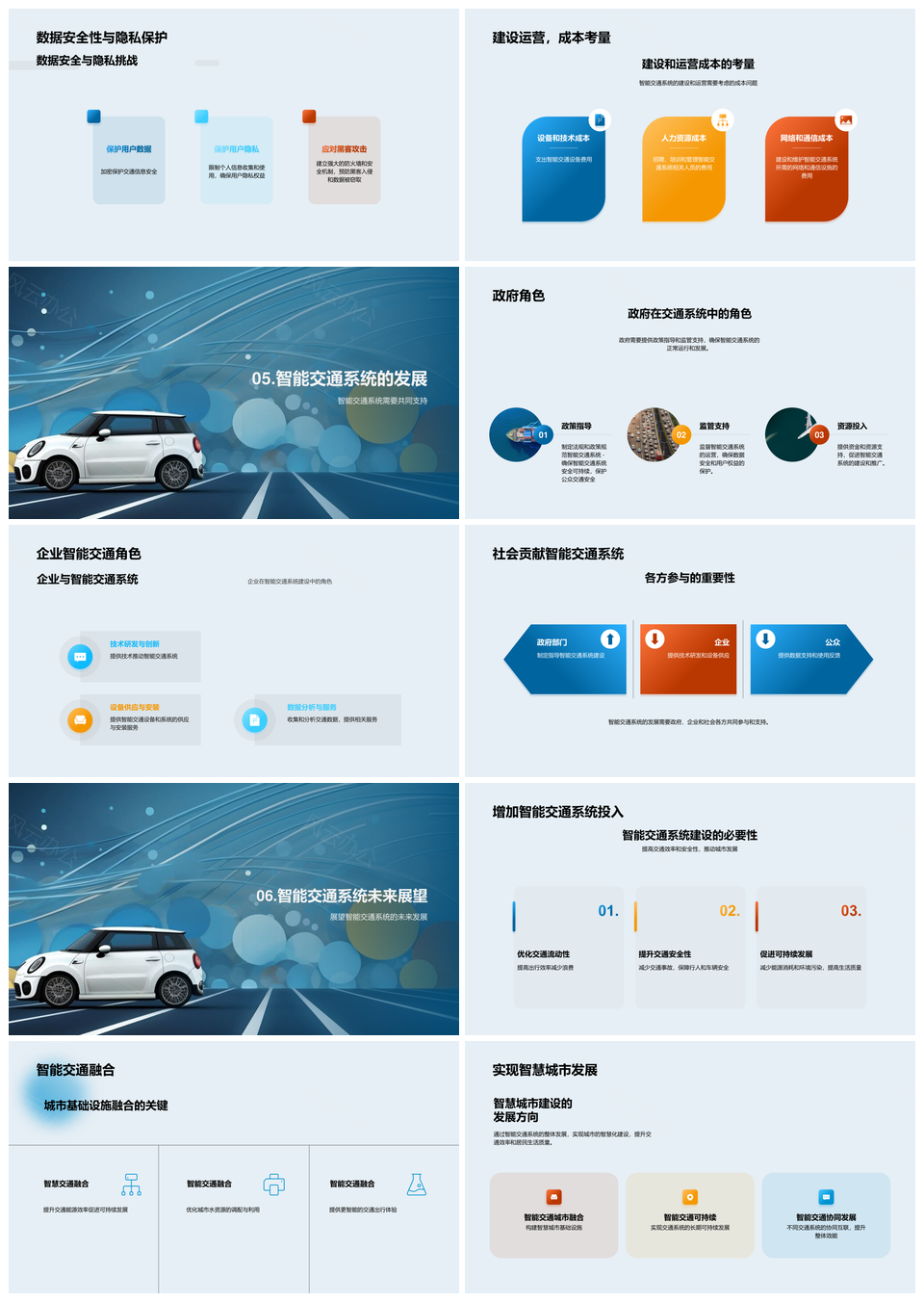 智能交通系统关键技术解析与应用PPT模板