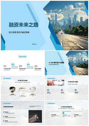 ABC银行融资策略与风险管理发展之路PPT模板