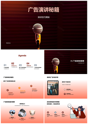 广告演讲技巧商务培训沟通专家产品价值理解PPT模板