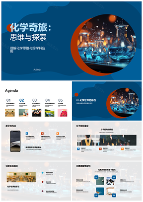 化学奇旅思维探索跨学科环保PPT模板