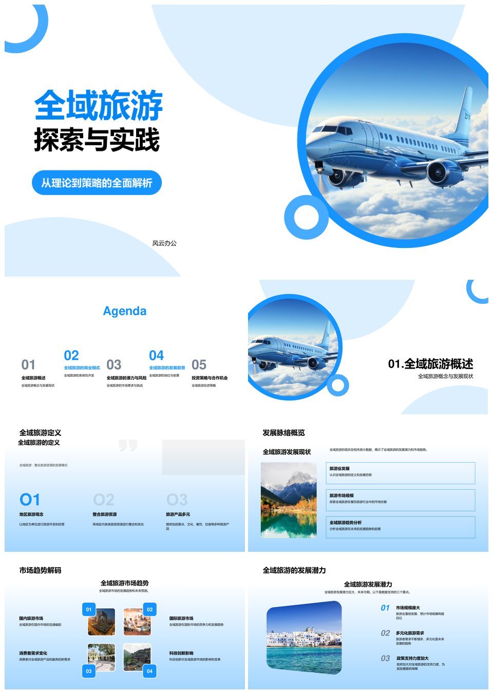 全域旅游发展现状趋势潜力模式共享挑战PPT模板