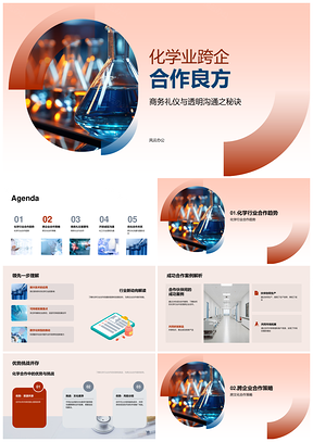化学业跨企合作趋势策略优势挑战PPT模板