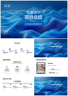 年度培训项目技术团队发展策略效果挑战总结PPT模板