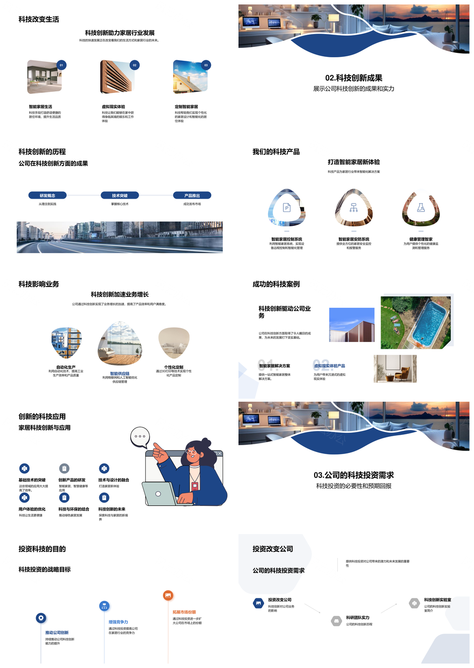 科技投资驱动智能家居创新未来PPT模板