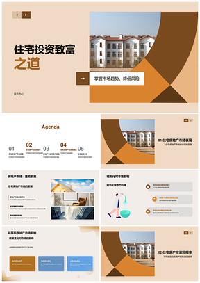 住宅房产类型投资策略与回报率PPT模板