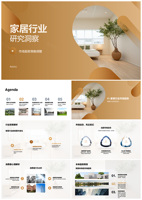 家居行业市场趋势策略调整与消费者研究PPT模板