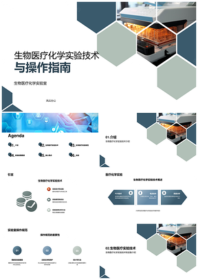 生物医学实验安全操作与PCR电泳质谱技术PPT模板
