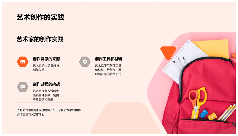 艺术家生平创作思想作品风格技巧灵感影响PPT模板