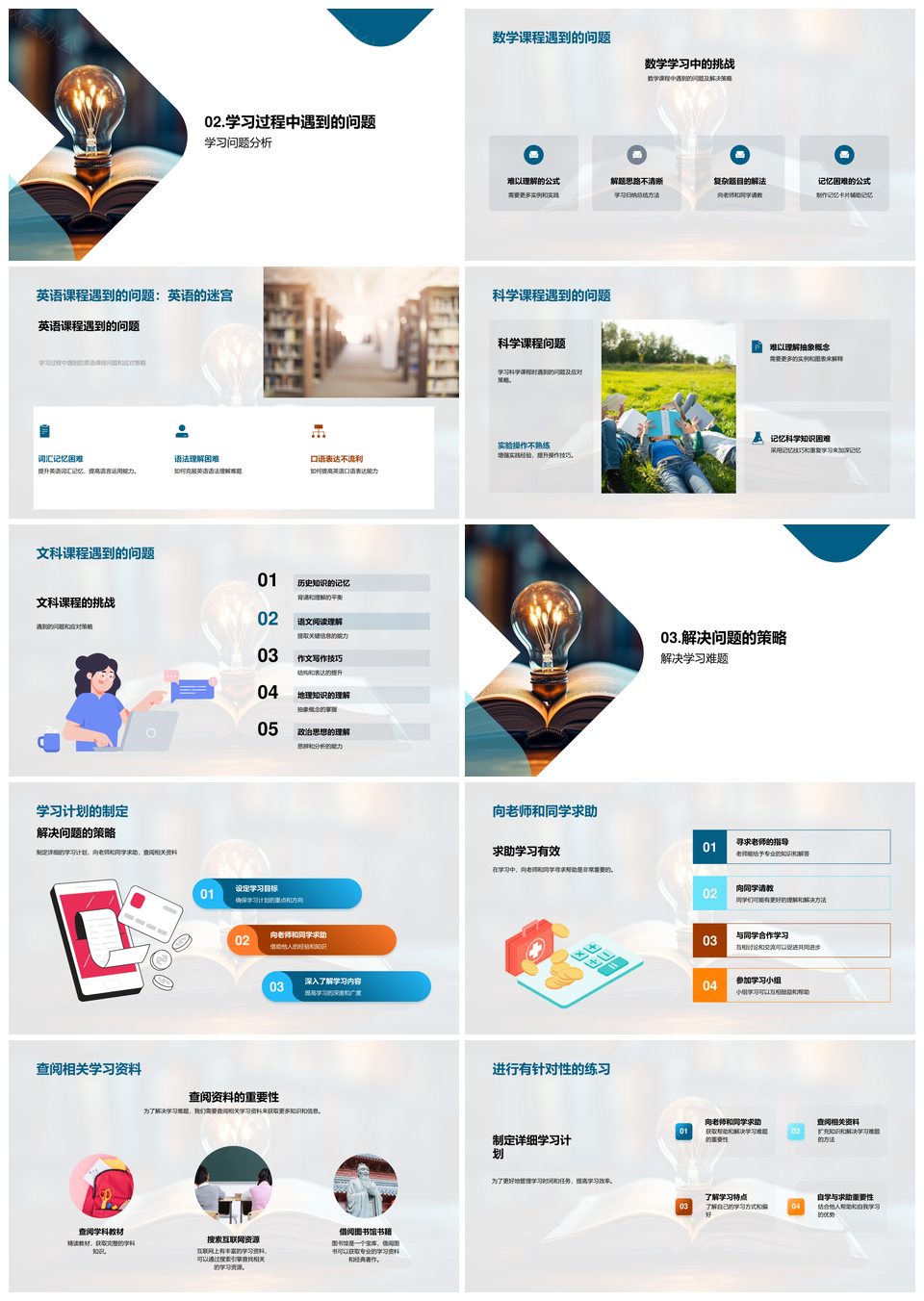 学习历程自我认知与策略优化PPT模板