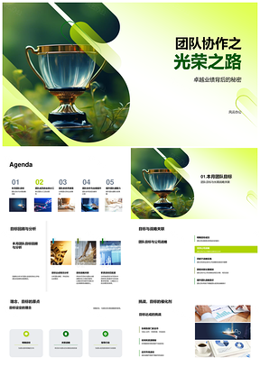 团队协作卓越战略共担职责荣光PPT模板