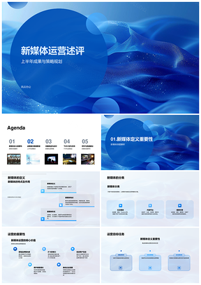 新媒体运营策略成果案例数据经验问题应对规划PPT模板