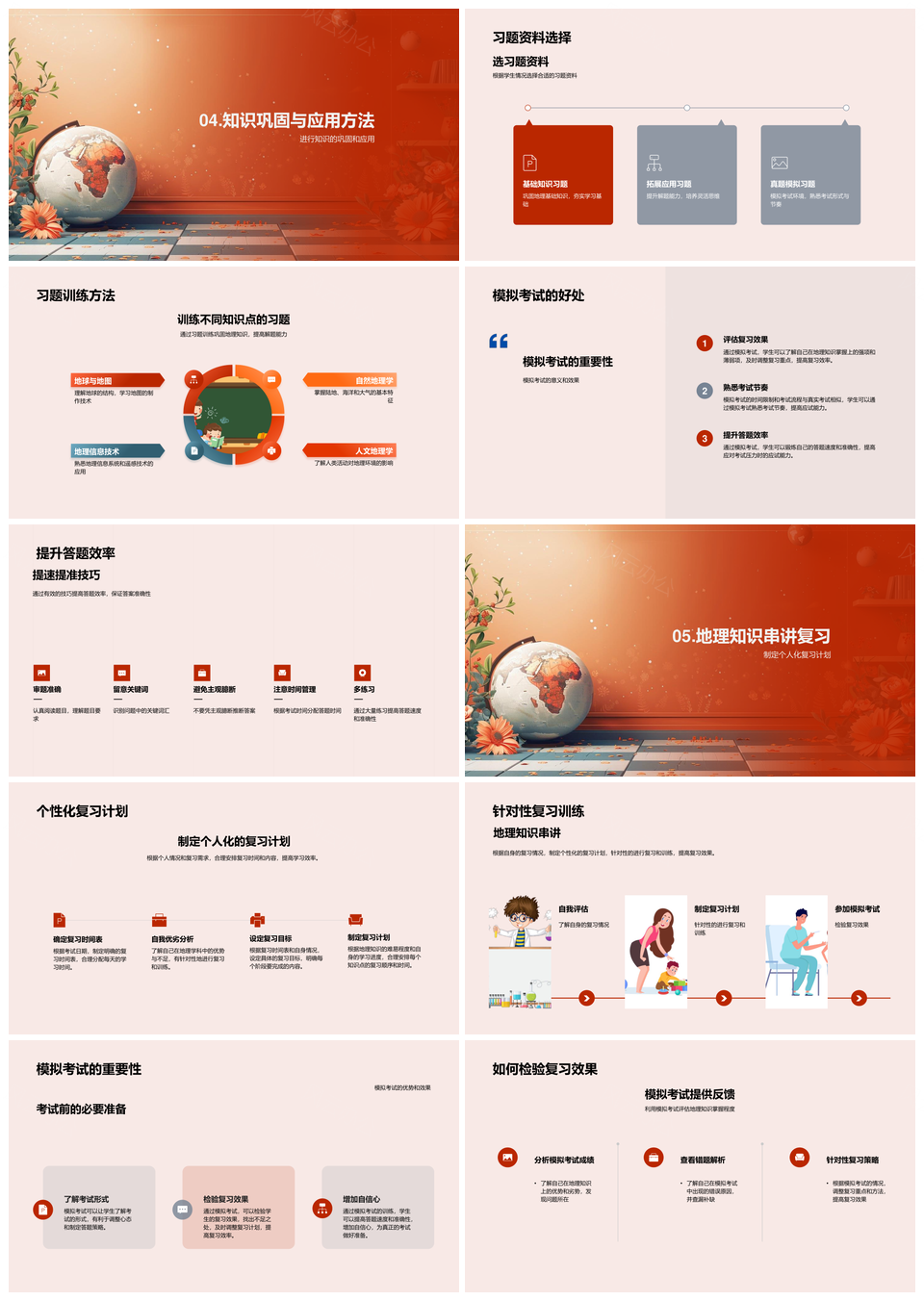 高三地理全复习速答地球自然人文经济全球化区域技术PPT模板