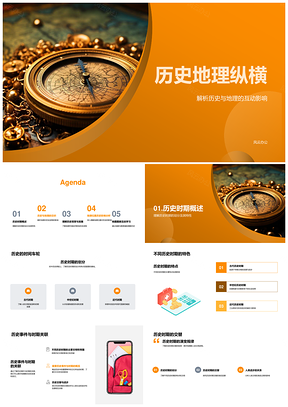 历史地理纵横文明演进战略地形影响PPT模板