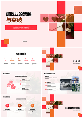 邮政业发展历程挑战与机遇PPT模板