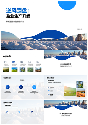 盐加工部门绩效总结与生产升级目标分析PPT模板