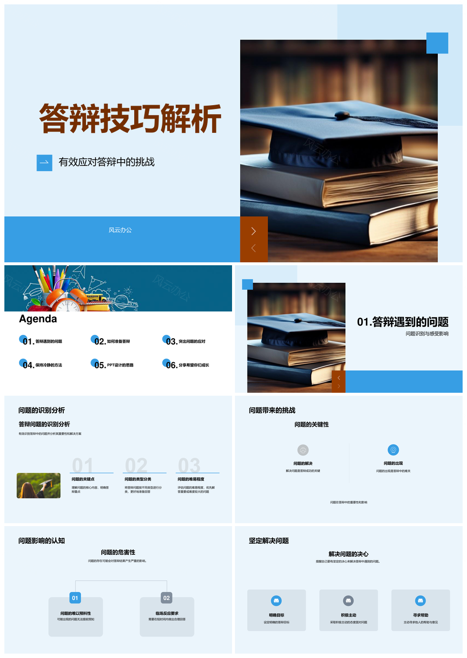 毕业答辩挑战应对技巧与深度解析PPT模板