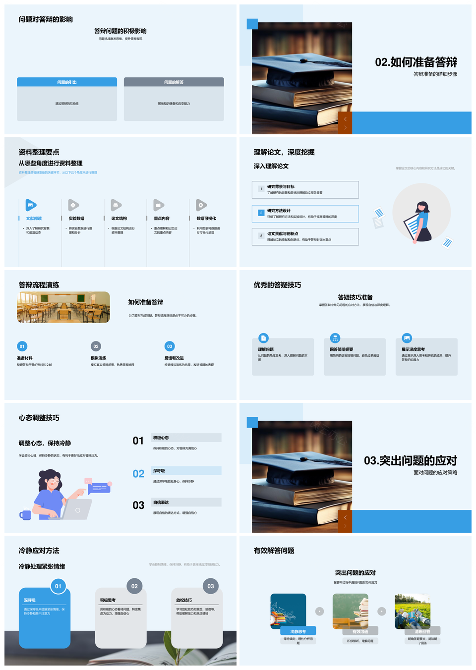 毕业答辩挑战应对技巧与深度解析PPT模板