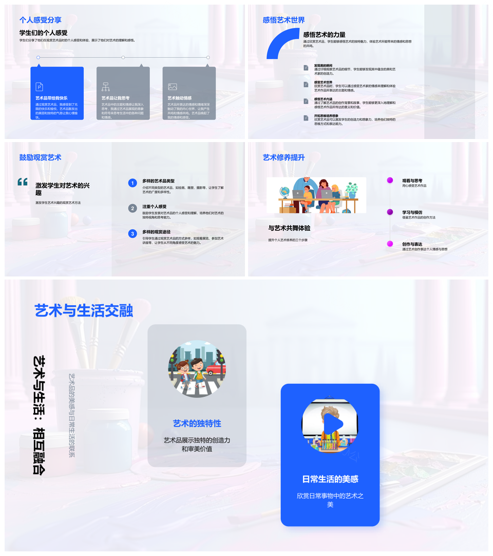 博物馆艺术教学课件艺术家创作背景赏析PPT模板