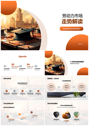 劳动力市场趋势预测与就业指导规划PPT模板