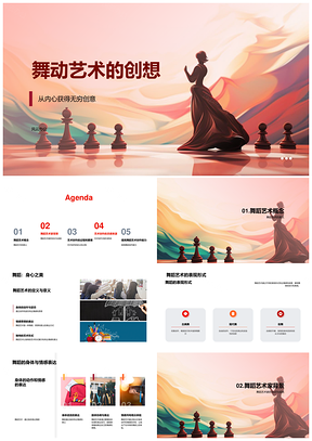 舞蹈艺术身体情感定义与表现形式PPT模板