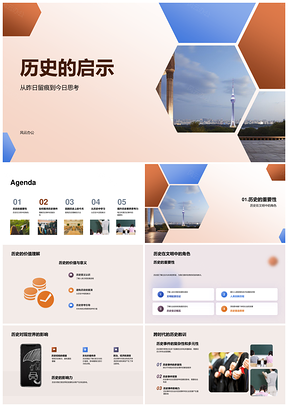 历史启示人类文明避覆辙全面观PPT模板