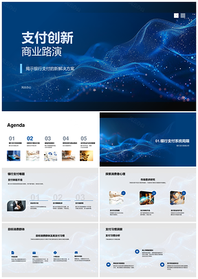 银行支付创新路演风投策略师破局消费习惯局限PPT模板