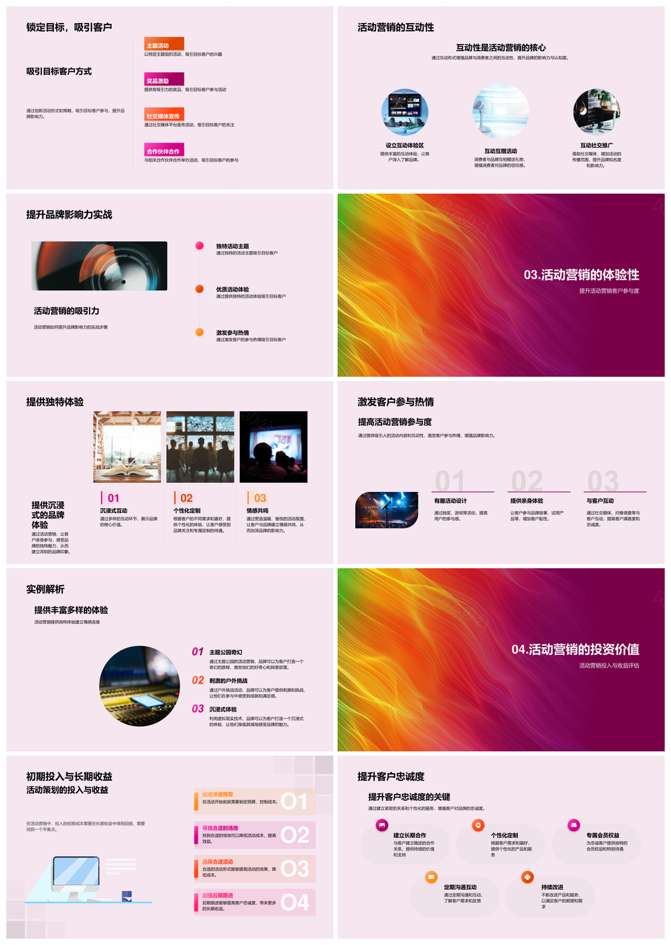 活动营销策略规划提升品牌推广影响力忠诚度PPT模板