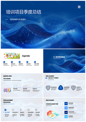 培训项目执行力沟通团队成效总结改进计划PPT模板
