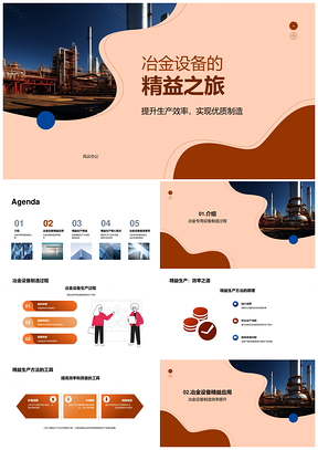 冶金设备精益生产提效保质降耗PPT模板