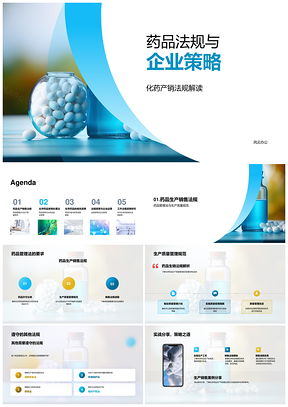 药品法规与化药产销研发管理策略PPT模板