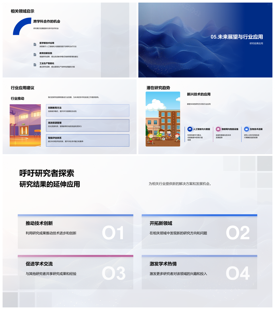 学术答辩研究成果实践价值与学科前沿关键问题研究设计方法论PPT模板