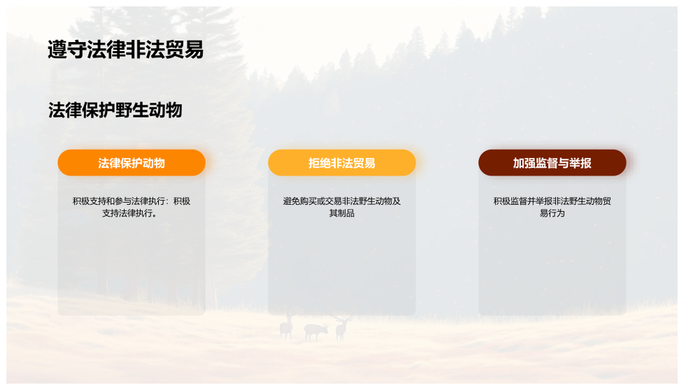 保护野生动物资源需专家全社会维护生态平衡PPT模板