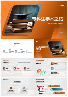 专科生学术发展规划研究实践路径PPT模板