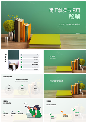 教师词语拆分联想词义语境运用指南PPT模板