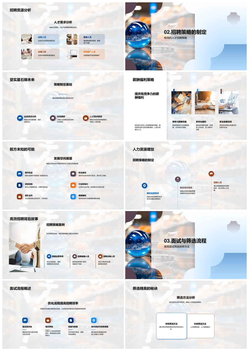 双十二电商大促人才招聘攻略运营科技提效薪酬策略PPT模板