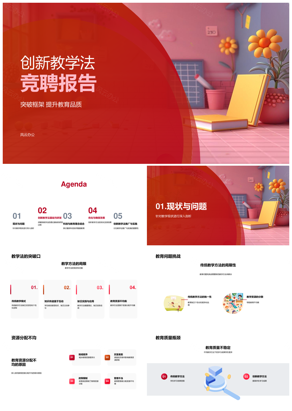 创新教学法研发优化提升教育品质学习效率PPT模板