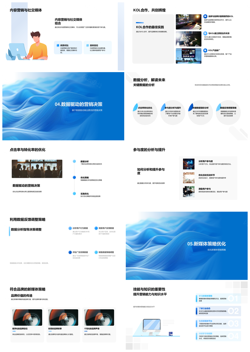 电商新媒体营销策略活动KPI分析指南PPT模板