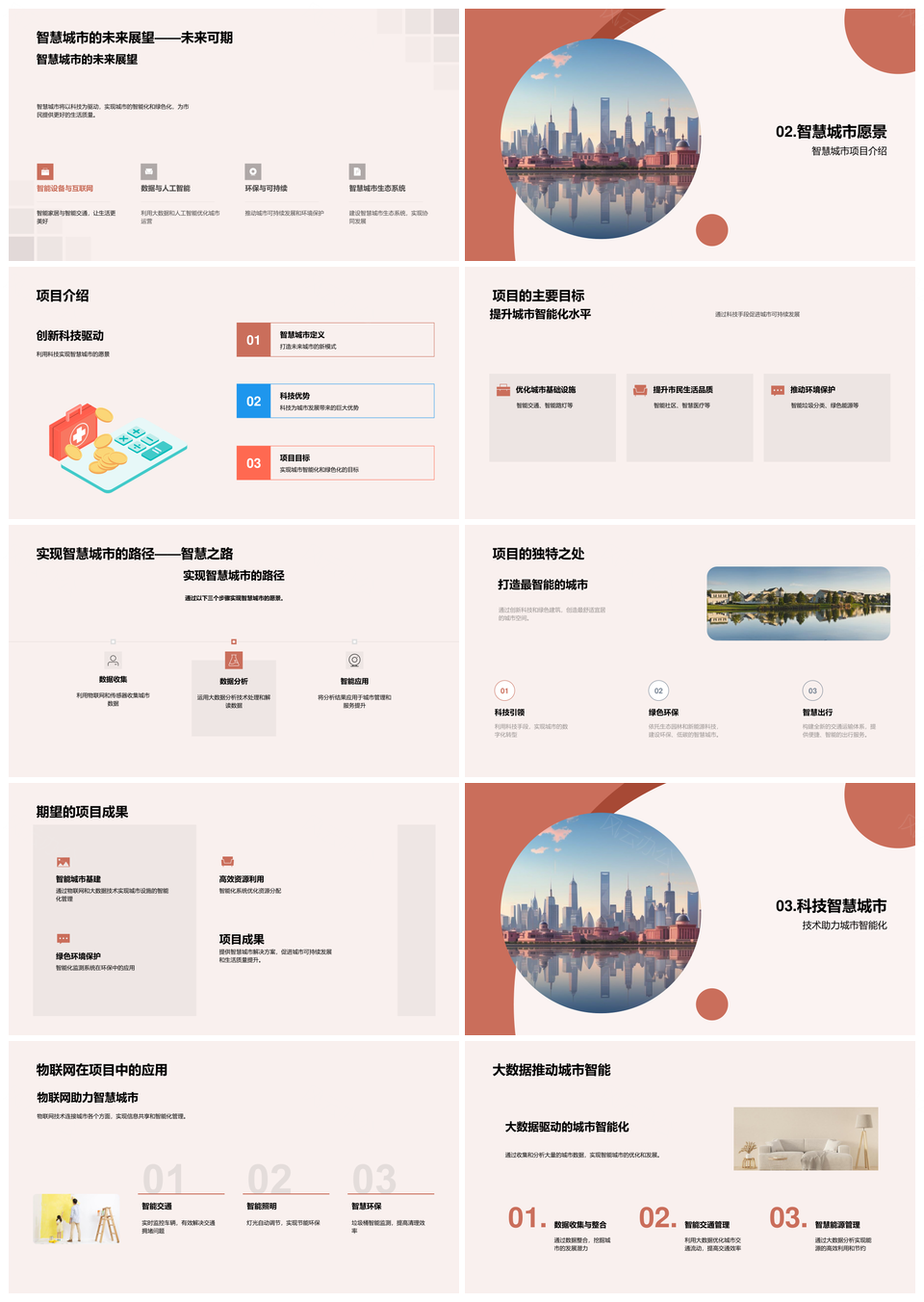 科技赋能智慧城市政府助力可持续发展PPT模板