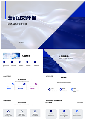 2025营销业绩年报部门业务评价提升优化策略团队客户分析PPT模板