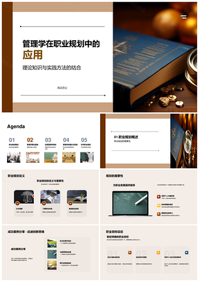 管理学SWOT职业规划目标设定实践PPT模板