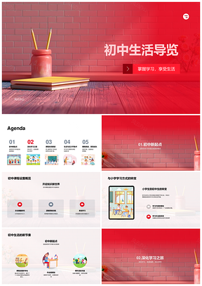 2025初中学习策略课程学科独立思考导览PPT模板