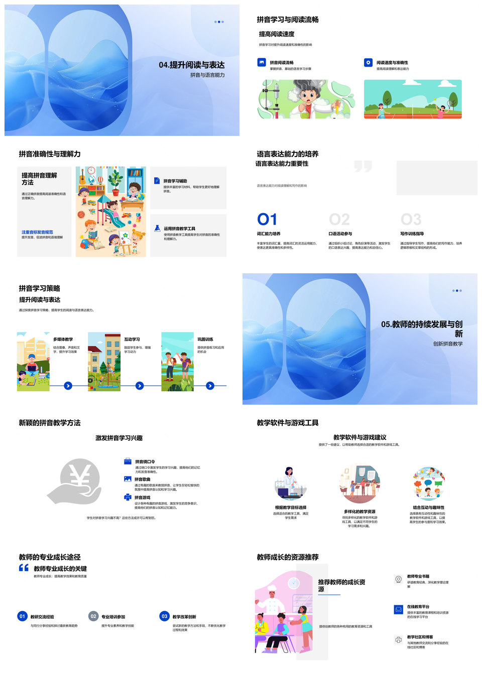 拼音分阶段教学策略促小学生阅读表达情境PPT模板