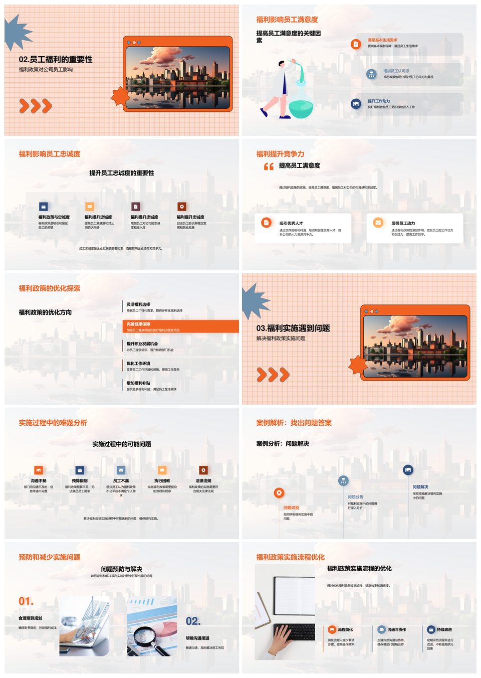 优化员工福利策略提升企业竞争力满意度忠诚度PPT模板