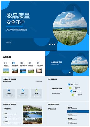 农品质量安全全程监控守护健康消费权益PPT模板