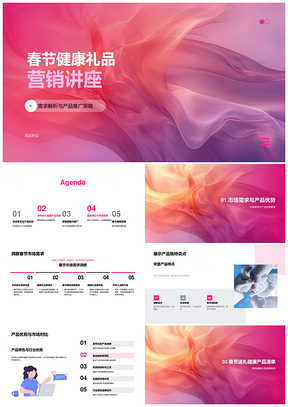 春节健康品需求解析推广策略专家策划PPT模板