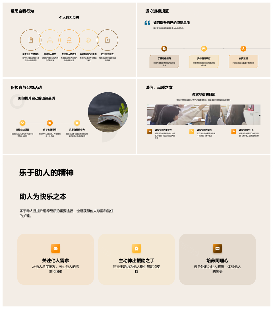 道德品质法律源流应用社会影响规范书PPT模板