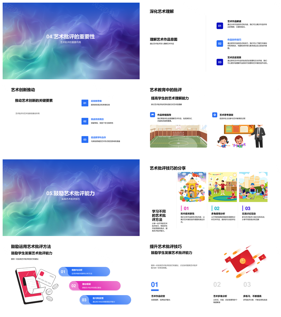 2025艺术批评教育历史形式比较创新解析PPT模板