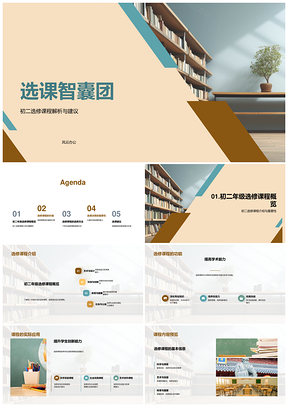 初二选课智囊团指南与成功案例解析PPT模板